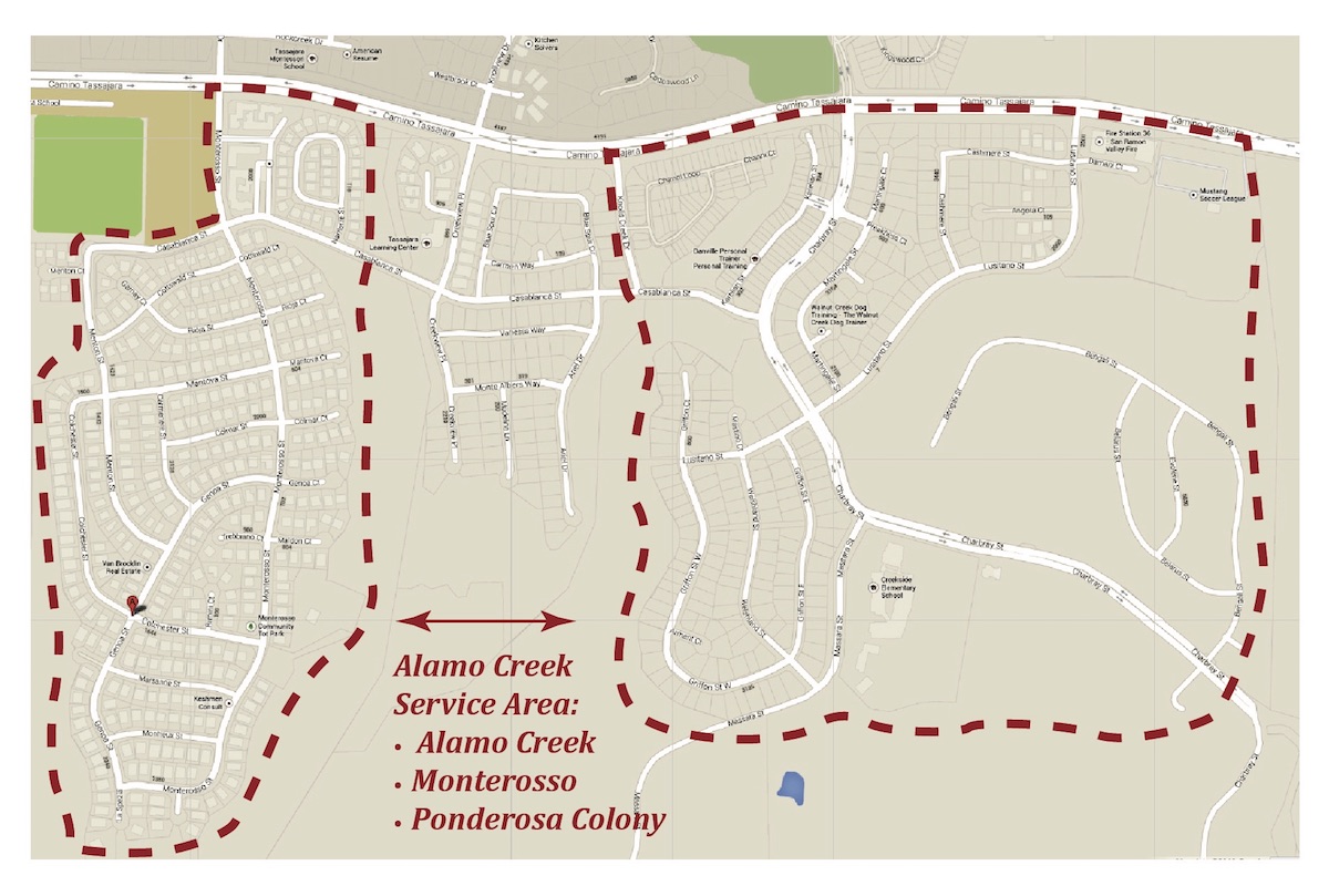 Alamo Creek Shuttle Map