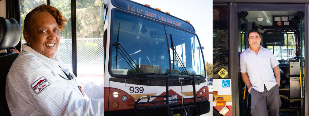 Banner image of bus operators and a County Connection bus.